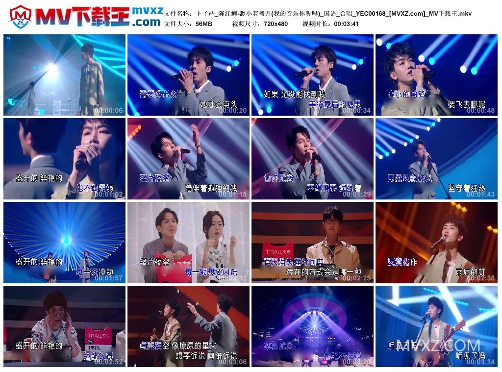 卞子严_陈红鲤-渺小着盛开(我的音乐你听吗)_国语_合唱_YEC00168